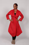 Long Red women jacket