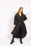 Long scuba black jacket