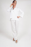 WHITE EMILY LINEN JACKET