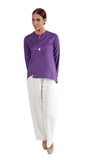 PURPLE EMILY LINEN JACKET