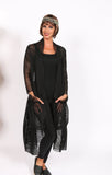 Mesh Long Jacket with Big Pockets