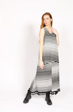 Jersey Stripped Sleeveless Top