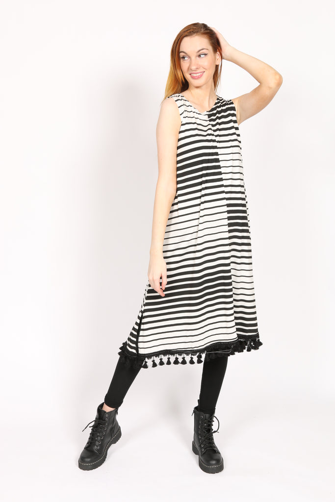 Jersey stripped dress