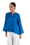 Cobalt Blue EMILY Linen Jacket